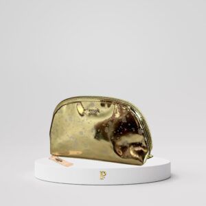 Cosmetiquera dorada de Victoria's Secret